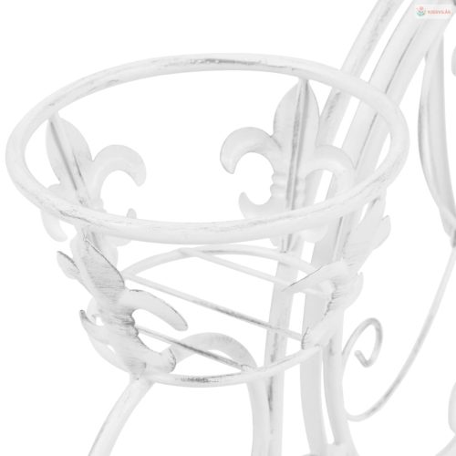 Vintage stílusú bicikli-formájú fém virágtartó állvány