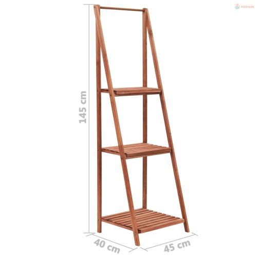 Cédrusfa virágtartó állvány 45 x 40 x 145 cm