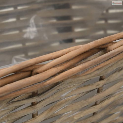 2 db fonott virágtartó PE béléssel 40 cm