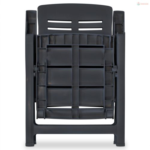 3-részes antracitszürke műanyag bisztrószett