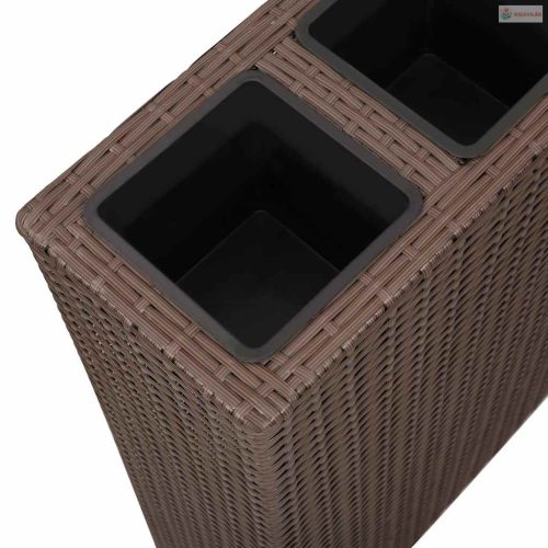 2 darab barna polyrattan kerti magaságyás 4 kaspóval