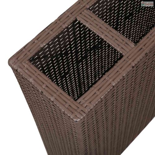 2 darab barna polyrattan kerti magaságyás 4 kaspóval