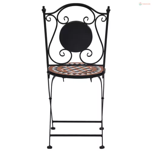 3 részes terrakotta kerámia mozaikos bisztrószett