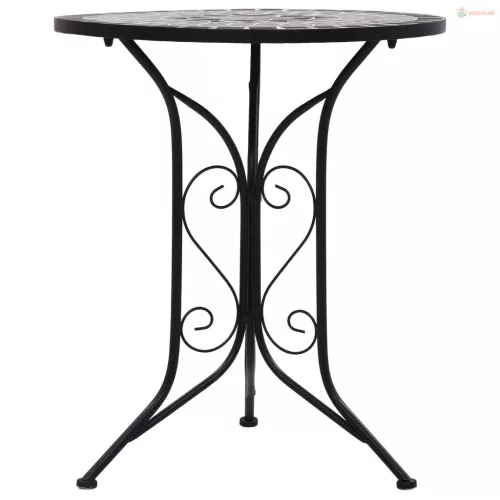 3 részes szürke kerámia mozaikos bisztrószett