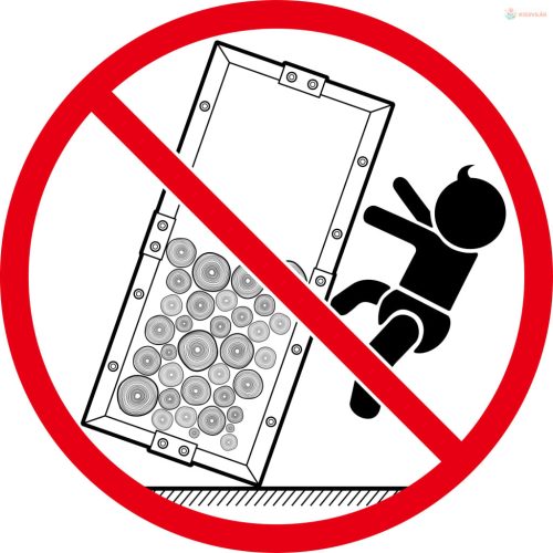 Fekete acél tűzifatároló alappal 37 x 37 x 113 cm