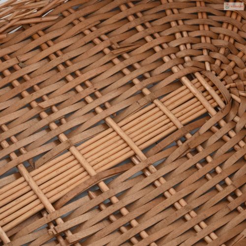 Természetes fűzfa tűzifatároló kosár fogantyúkkal 78x54x34 cm