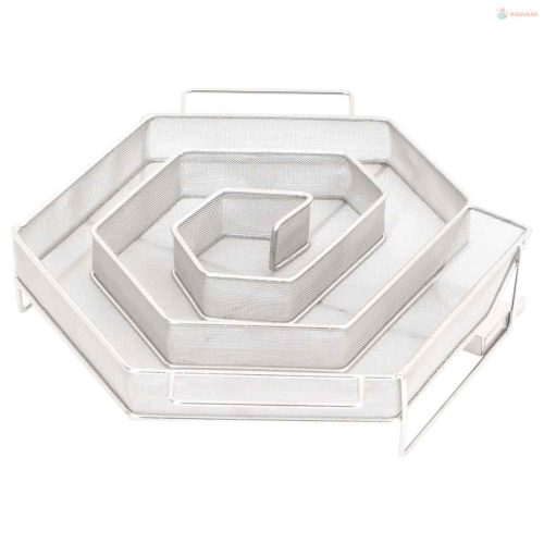 6 oldalas rozsdamentes acél hidegfüst-generátor 22,5 cm