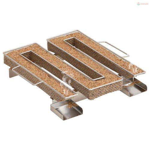 4 oldalas rozsdamentes acél hidegfüst-generátor 22,5 cm