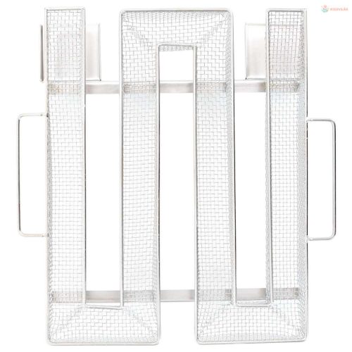 4 oldalas rozsdamentes acél hidegfüst-generátor 22,5 cm