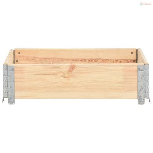 Tömör fenyőfa magaságyás 60 x 80 cm