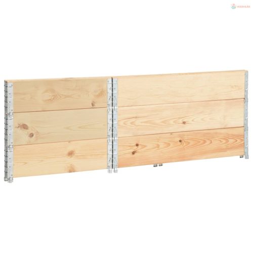 3 db tömör fenyőfa magaságyás 50 x 100 cm