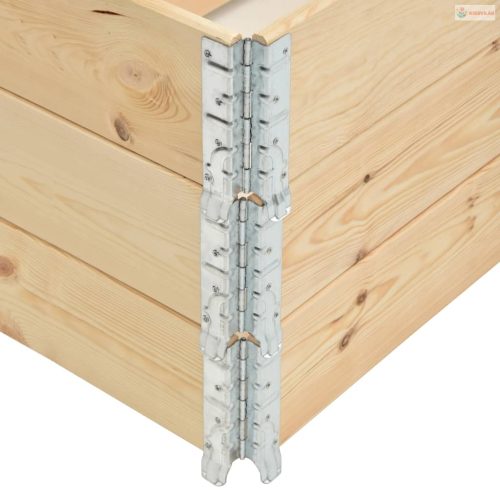 3 db tömör fenyőfa magaságyás 50 x 100 cm