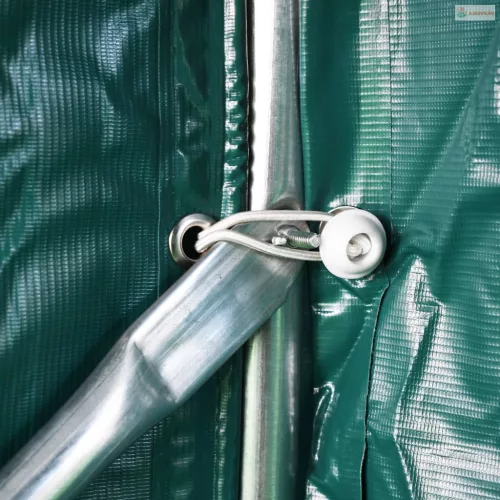 Zöld PVC sátorgarázs 1,6 x 2,4 m