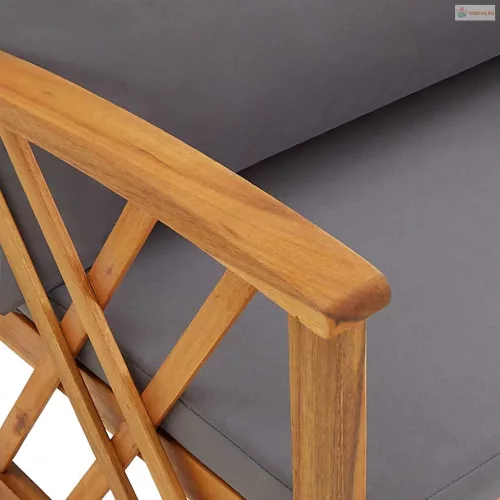 4 részes tömör akácfa kerti ülőgarnitúra párnákkal