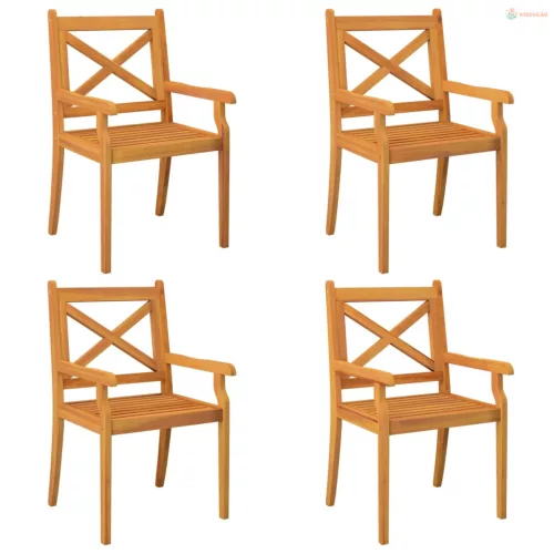 5 részes tömör akácfa kerti étkezőgarnitúra