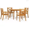 5 részes tömör akácfa kerti étkezőgarnitúra
