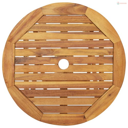 3 részes összecsukható tömör akácfa kerti étkezőszett