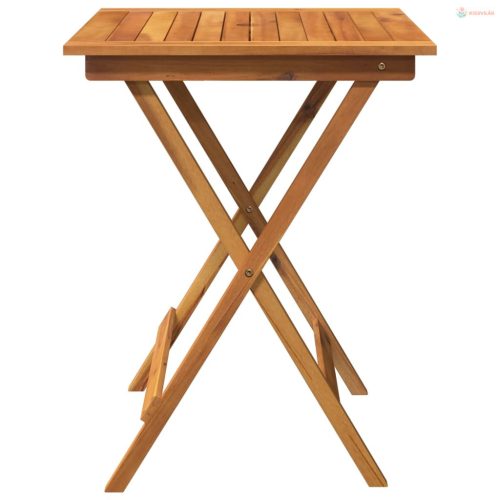 3 részes összecsukható tömör akácfa kerti étkezőszett