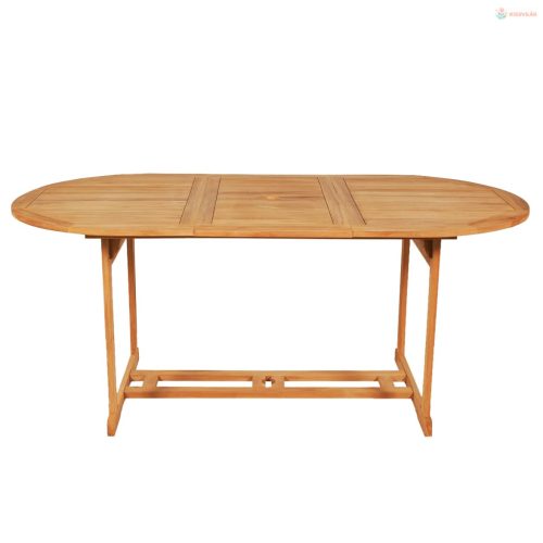 9 részes tömör tíkfa kerti étkezőgarnitúra