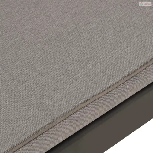 3 részes szürke műanyag kerti ülőgarnitúra párnákkal