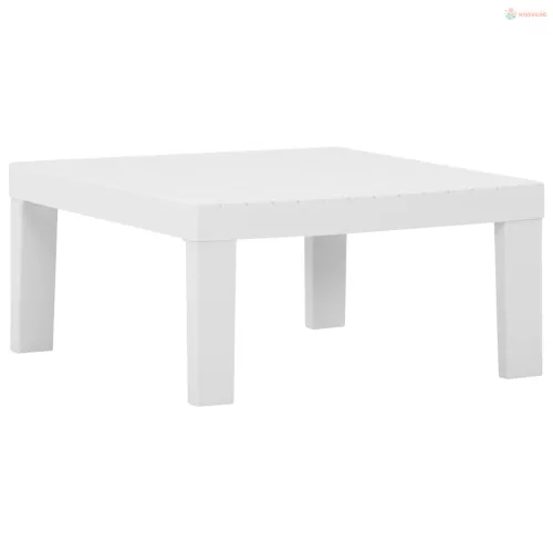 4 részes fehér műanyag kerti ülőgarnitúra párnákkal