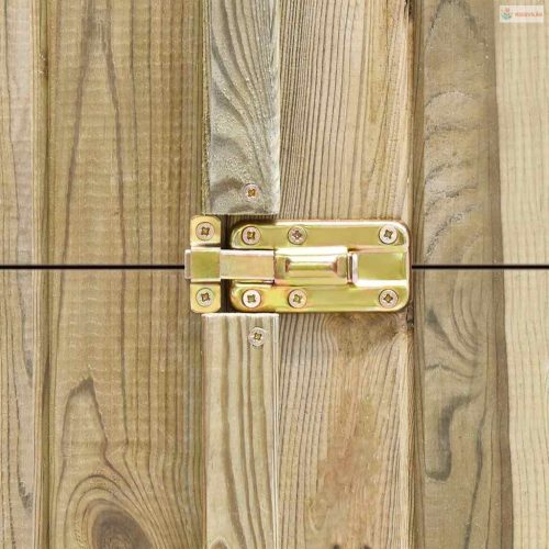 Impregnált fenyőfa kerti kerékpártároló 232 x 110 x 170 cm