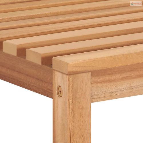 9 darabos tömör tíkfa kerti étkezőgarnitúra 180 x 90 cm