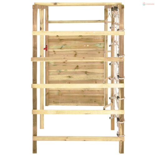 Impregnált fenyőfa mászóka 240 x 100 x 170 cm