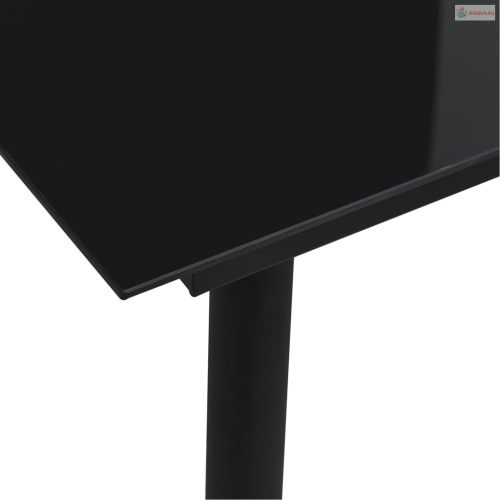 5 részes fekete PVC rattan kerti étkezőgarnitúra