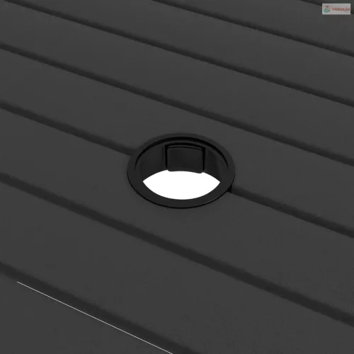 3 részes textilén és acél kerti étkezőgarnitúra