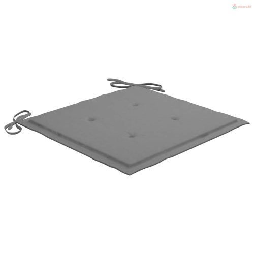 3 részes összecsukható tömör tíkfa étkezőgarnitúra párnákkal