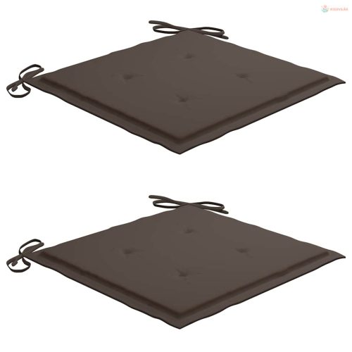 3 részes összecsukható tömör tíkfa étkezőgarnitúra párnákkal