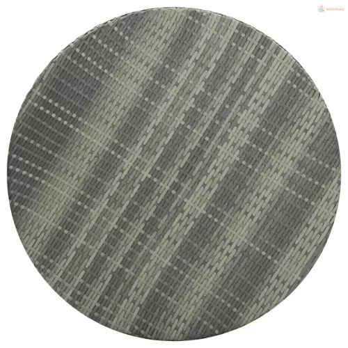 5 részes szürke polyrattan kerti bárszett párnákkal