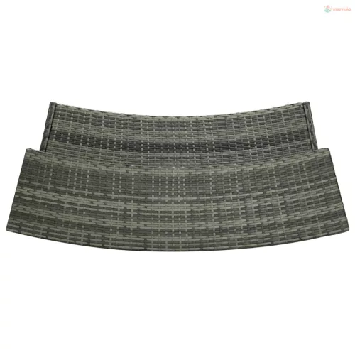 5 részes szürke kerti bárszett párnákkal