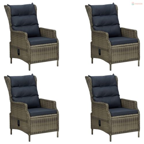 5 részes barna kerti étkezőgarnitúra