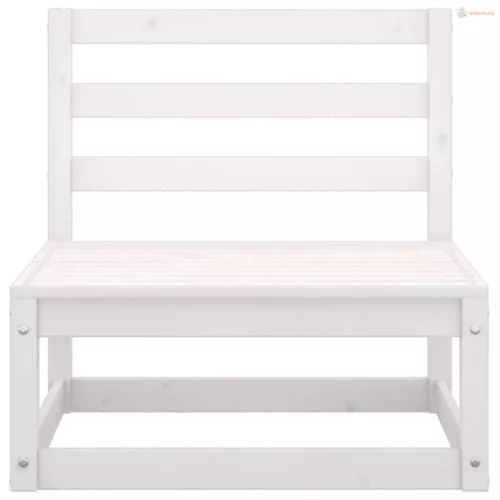 4 részes fehér tömör fenyőfa kerti ülőgarnitúra