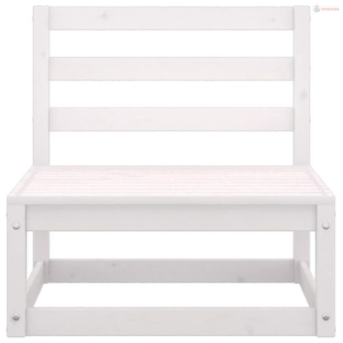 4 részes fehér tömör fenyőfa kerti ülőgarnitúra