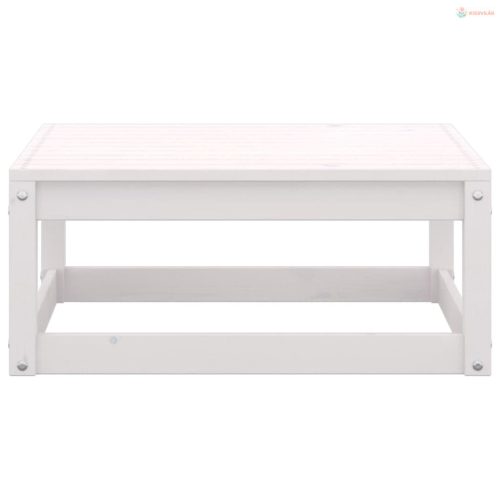 4 részes fehér tömör fenyőfa kerti ülőgarnitúra