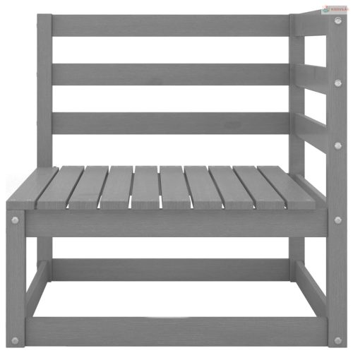 4 részes szürke tömör fenyőfa kerti ülőgarnitúra