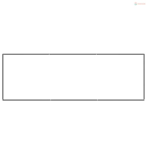 Fekete acél kutyakennel 3 m²