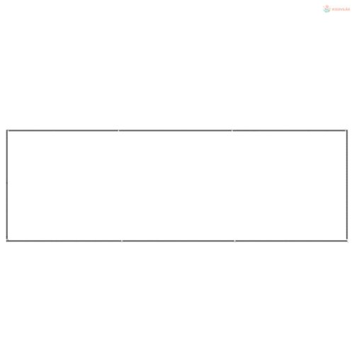 Ezüstszínű acél kutyakennel 3 m²