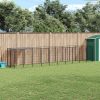 Fekete acél kutyakennel 6,05 m²