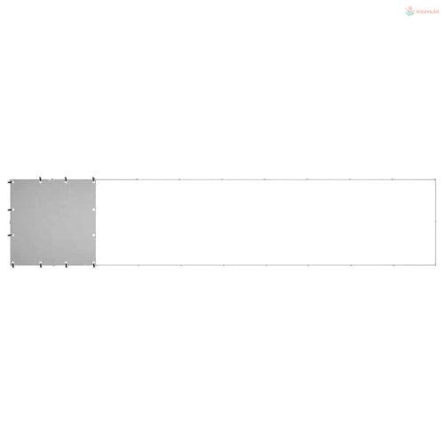 Ezüstszínű acél kutyakennel 6,05 m²