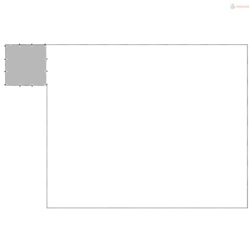 Fekete acél kutyakennel 25,41 m²