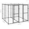 Kültéri acél kutyakennel tetővel 4,84 m²