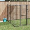 Kültéri acél kutyakennel tetővel 7,26 m²