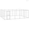 Kültéri horganyozott acél kutyakennel 24,2 m²
