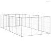 Kültéri horganyozott acél kutyakennel 21,78 m²