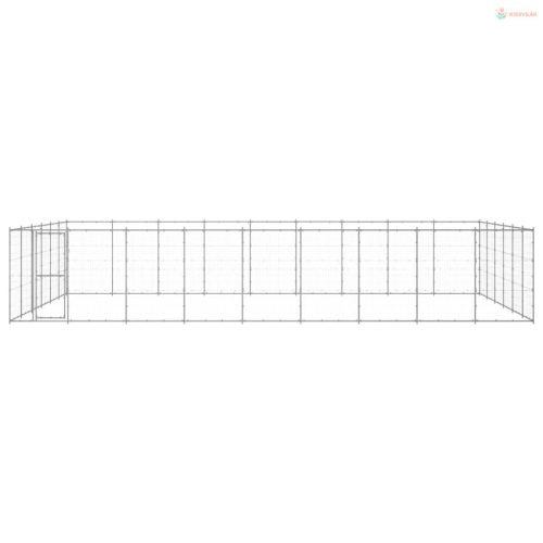 Kültéri horganyozott acél kutyakennel 65,34 m²