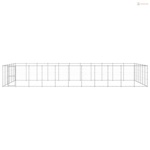 Kültéri horganyozott acél kutyakennel 79,86 m²